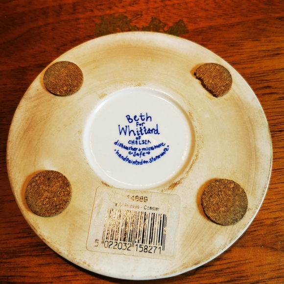 Beth for Whittard of Chelsea Hand-painted Stoneware Coaster Cats Out On The Tile - Picture 7 of 13